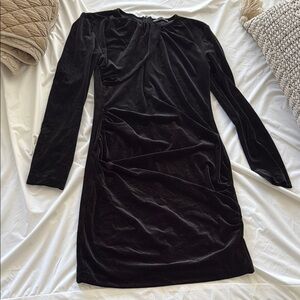 Elegant Black Velvet Dress
